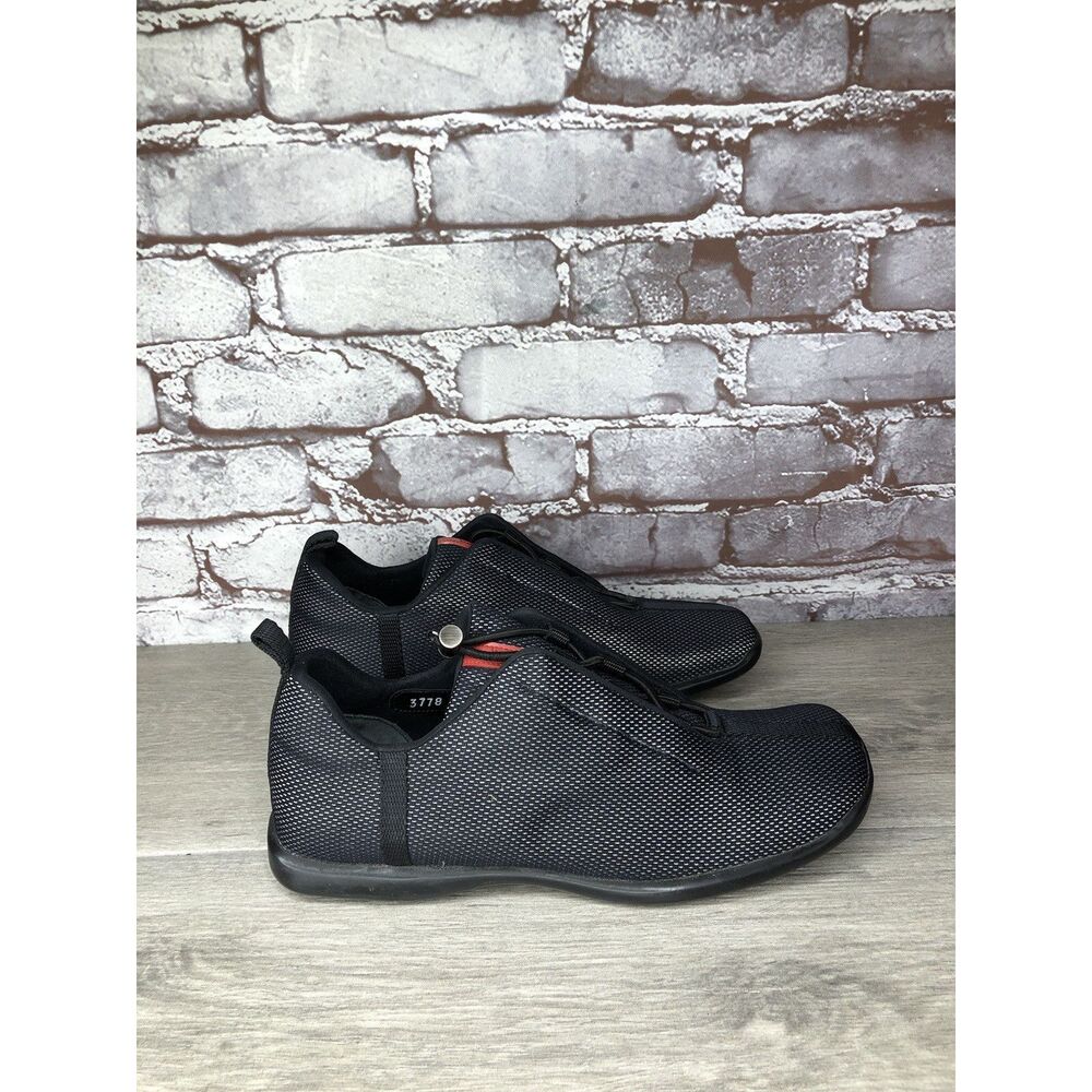 Prada Sport Black Mesh Synthetic Drawstring Driving Shoes Women Sz 38.5EU/8M US - Picture 3 of 16
